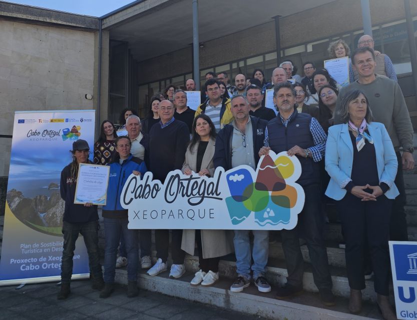 A Deputación participa en Valdoviño na entrega das primeiras acreditacións ás empresas turísticas colaboradoras do Xeoparque Cabo Ortegal