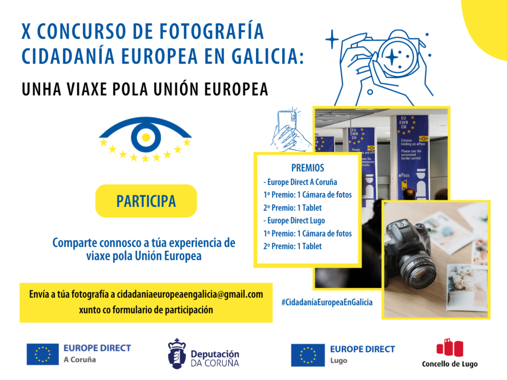 EUROPE DIRECT A Coruña anima a realizar unha viaxe en imaxes pola Unión Europea na décima edición do concurso de fotografía ‘Cidadanía Europea en Galicia’