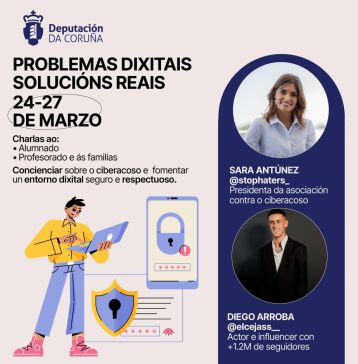 A Deputación da Coruña impulsa en institutos de Ferrolterra un proxecto pioneiro para o uso seguro e responsable das redes sociais en adolescentes