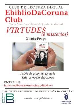Nova lectura no club dixital: Virtudes ( e misterios) de Xesús Fraga