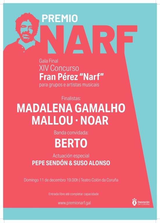 Este domingo 11 celébrase no Teatro Colón a final do Premio Narf coas bandas Noar, Mallou e Madalena Gamalho