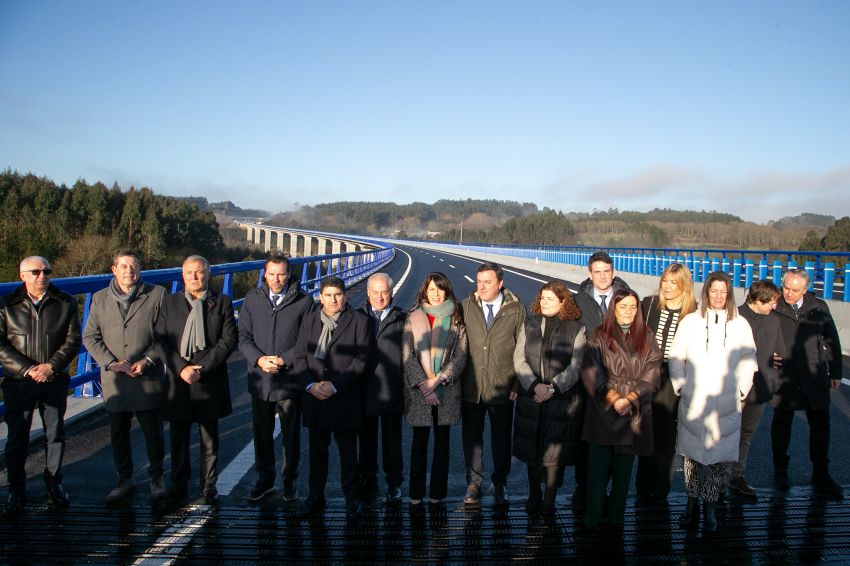 Formoso participou esta mañá na inauguración do novo tramo da A-54 entre Melide e Palas de Rei