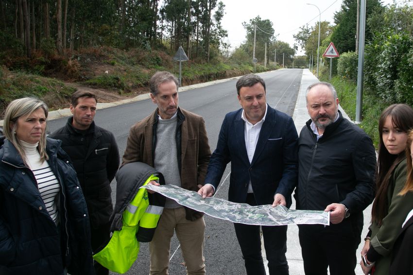 A Deputación remata as obras de ampliación e mellora da estrada do Confurco a Orro, en Culleredo, tras un investimento de 2,1 millóns de euros