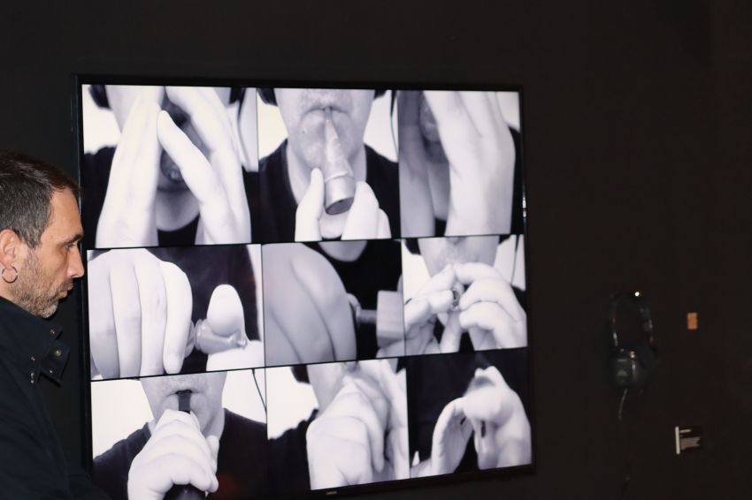 Natividade González reivindica o apoio da Deputación ás propostas culturais da USC na inauguración da exposición 'Organscape'