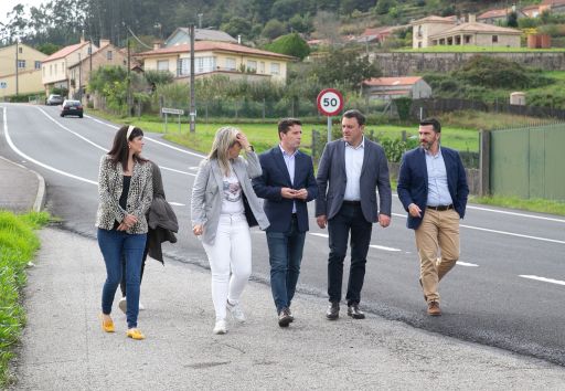A Deputación da Coruña licita por 279.728 euros da última fase das obras de mellora da estrada DP 1105 en Boiro