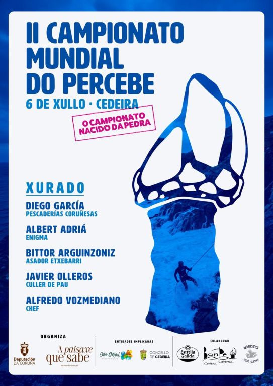 A Deputación reúne en Cedeira un xurado cun total de seis estrelas Michelin para o II Campionato Mundial de Percebe