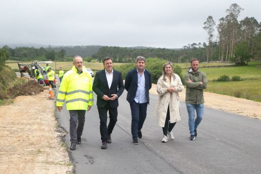 A Deputación reactiva as obras de ampliación e mellora da estrada de Hospital a Brens, en Dumbría, nas que inviste 1,7 millóns de euros