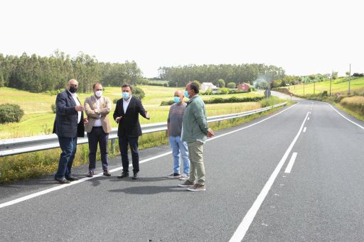 A Deputación inviste 249.000 euros na segunda fase de mellora da estrada DP-2502, que conecta Valdoviño e Cerdido