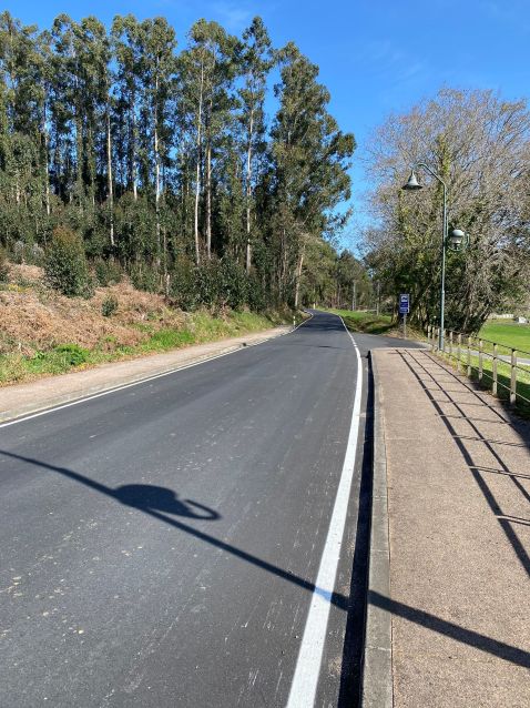 A Deputación financia a construción dunha senda peonil na estrada que une Lameiro con Vilaboa, no concello do Pino
