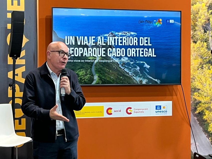 O Cabo Ortegal presenta en Fitur unha viaxe ao interior do xeoparque, “froito do traballo conxunto da Deputación cos concellos do territorio”