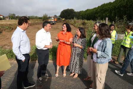 A Deputación da Coruña completa un investimento de 1,5 millóns de euros nas obras de mellora da estrada DP-1105, que conecta Noia, Lousame e Boiro