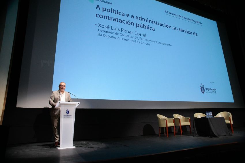 Xosé Lois Penas clausura o II Congreso de Conratación Pública propoñendo políticas públicas máis áxiles e transversais