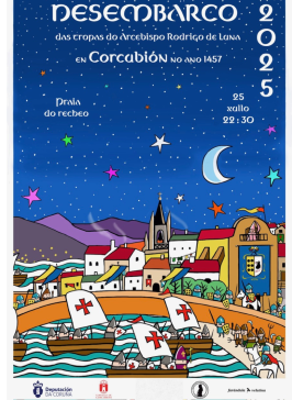 A Deputación apoia os actos da recreación histórica do desembarco de Rodrigo de Luna en Corcubión, que se celebran esta fin de semana