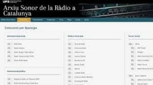 O primeiro arquivo sonoro de Cataluña recolle 2.300 cortes de 500 emisor