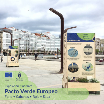 A exposición itinerante sobre o Pacto Verde Europeo de EUROPE DIRECT A Coruña viaxará este verán a catro concellos da provincia