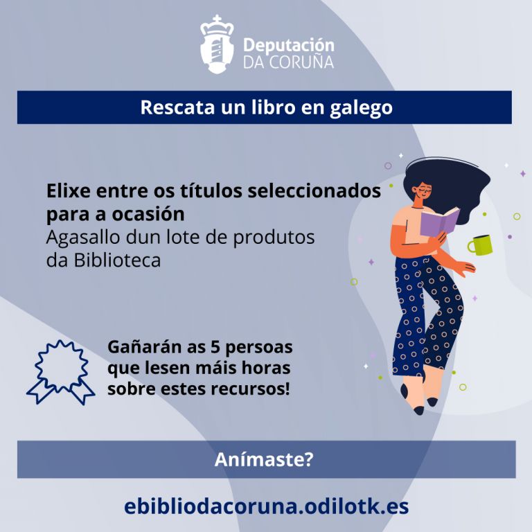 Reto lector: rescata un libro en galego