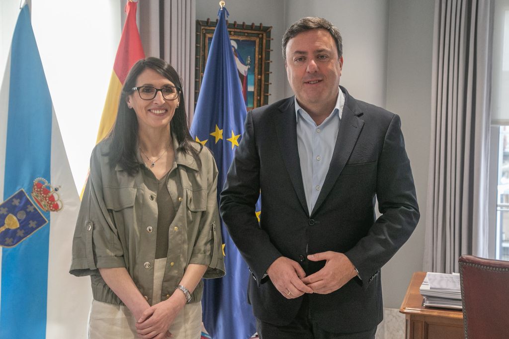 Formoso recibe á nova reitora da USC, Rosa Crujeiras