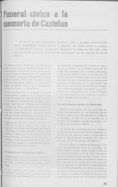 75º aniversario do pasamento de Alfonso R. Castelao (Primeira entrega)