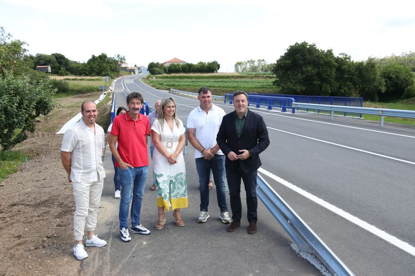 A Deputación completa as obras de ampliación e mellora da estrada de Caxadas a Baíñas, en Vimianzo, tras un investimento de 1,5 millóns de euros