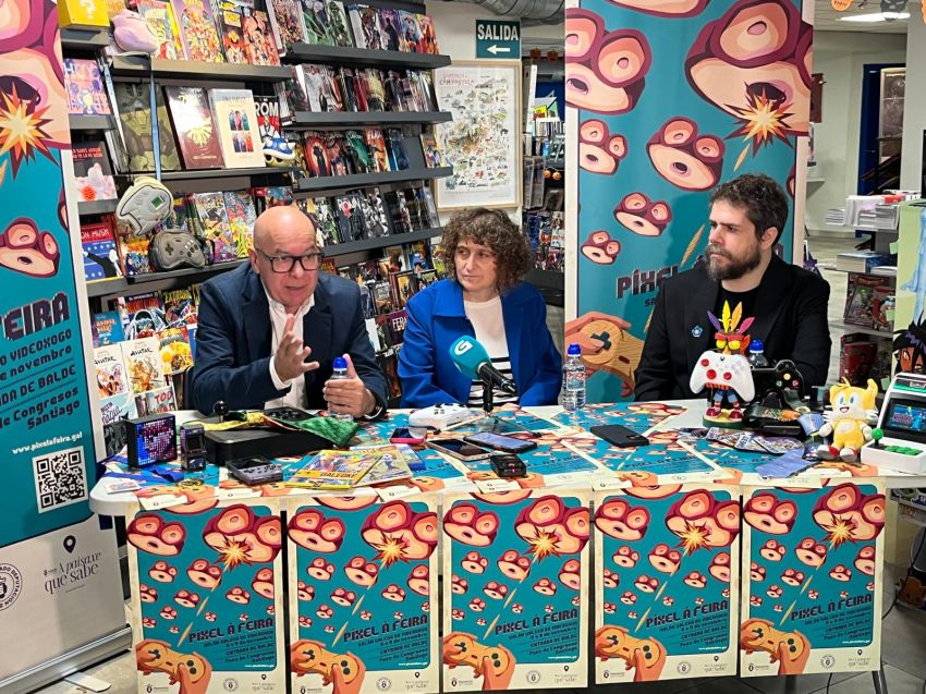 A Deputación presenta ‘Pixel á Feira’, un evento que convertirá Compostela na capital galega do videoxogo e da cultura dixital os días 8 e 9 de novembro