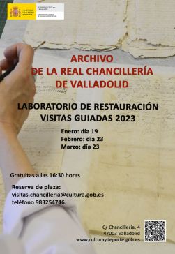 Visitas guiadas ao Laboratorio de Restauración do Archivo de la Real Chancillería de Valladolid