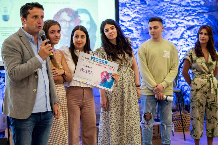 A cooperativa xuvenil padronesa Moira, gañadora do Concurso de Proxectos Cooperativistas no sector do Marketing Dixital impulsado pola Deputación da Coruña e a Fundación Paideia