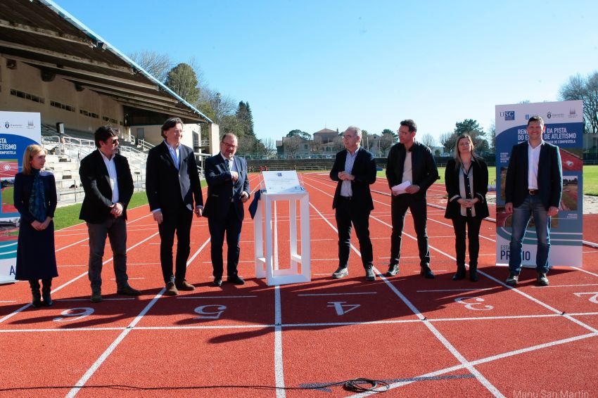 As renovadas novas pistas de atletismo da USC poderán acoller competicións nacionais e internacionais