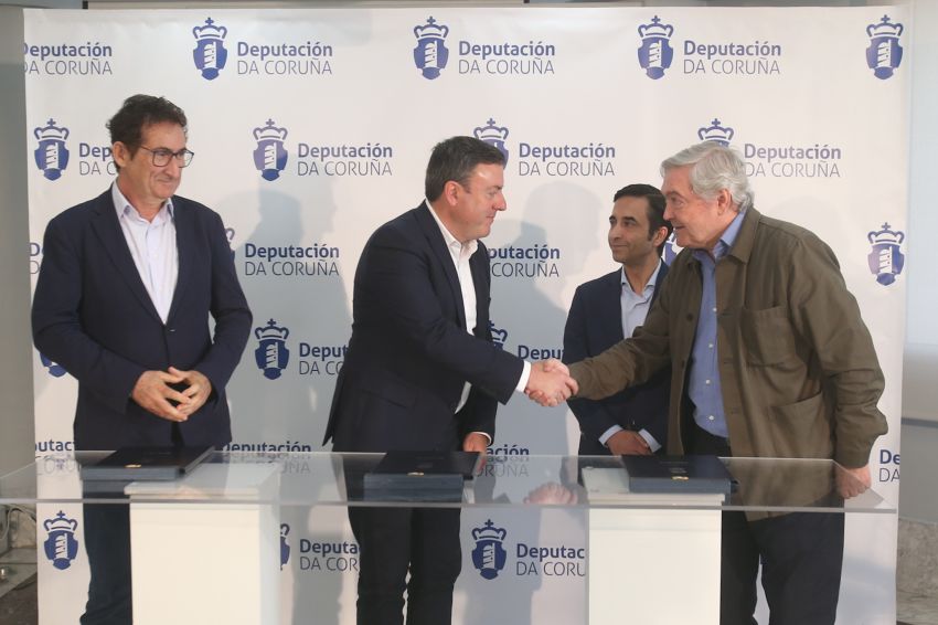 A Deputación achega 750.000 euros para cofinanciar as obras da nova iluminación do Estadio municipal da Malata, en Ferrol