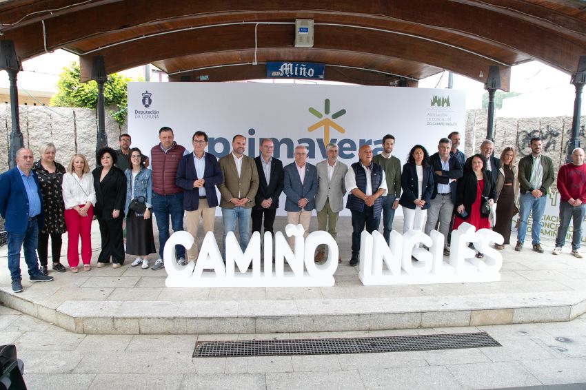 A “Primavera no Camiño Inglés” reúne  en Miño os 18 concellos da ruta xacobea