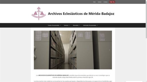 Os Archivos Eclesiásticos de Mérida-Badajoz estrean web