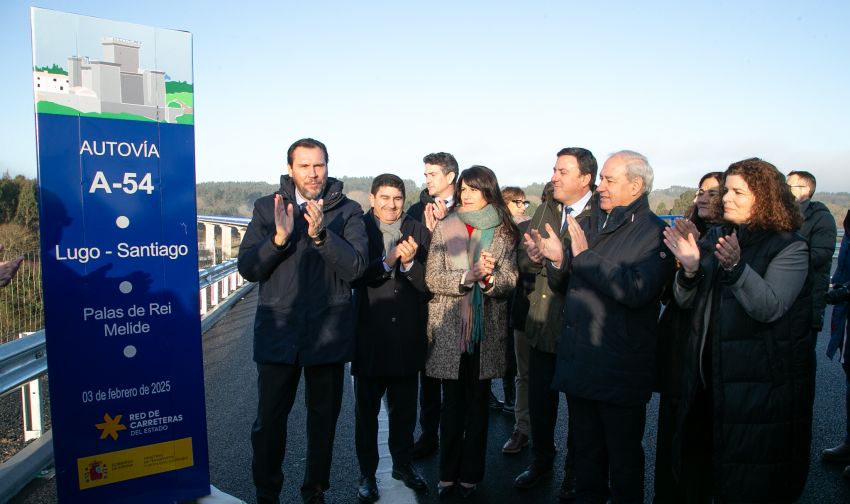 Formoso participou esta mañá na inauguración do novo tramo da A-54 entre Melide e Palas de Rei