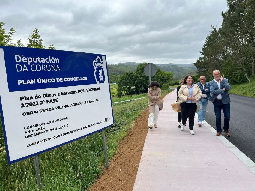 A Deputación inviste máis de 720.000€ nas Somozas a través do Plan Único neste 2025