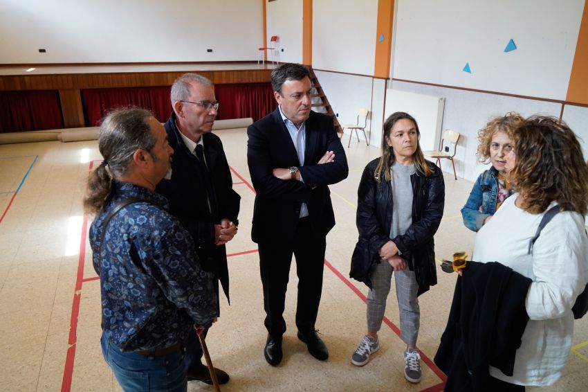 A Deputación rematará a principios de xuño as obras de construción das novas beirarrúas de San Xoán de Vilanova, en Miño