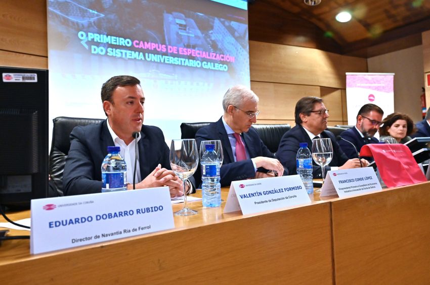 Formoso destaca que a nova Aula Navantia-Siemens situará “o campus de Ferrol na vangarda da transformación dixital do sector naval”