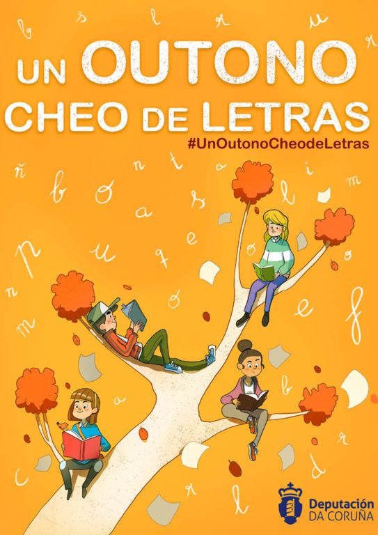 A importancia da lectura é cerne da campaña en redes ‘Un outono cheo de letras’ da Deputación da Coruña