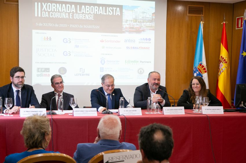 A Deputación da Coruña destaca o papel dos graduados sociais como peza clave no funcionamento da xustiza social e laboral