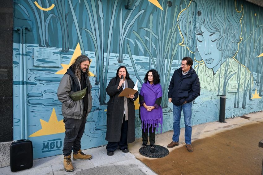 A Deputación da Coruña inaugura en Negreira, Cee e Corcubión os novos murais da II edición de “Arte no Camiño”