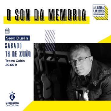 Seso Durán presenta o 18 de xuño no Teatro Colón o seu disco “O son da memoria”