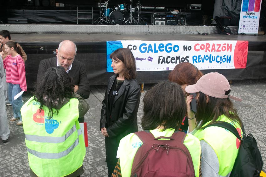 Sol Agra reivindica na etapa coruñesa do Correlingua «a mocidade rebelde que leva o galego no corazón»