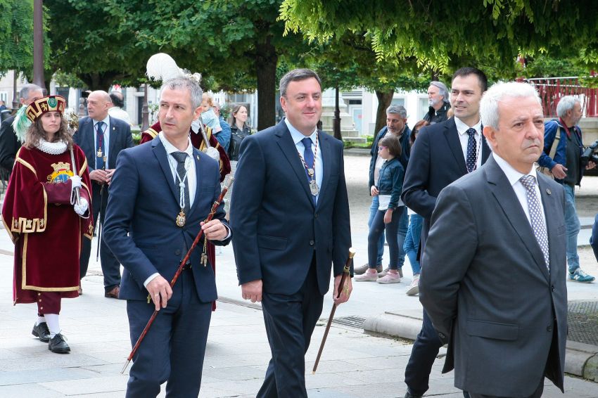 O presidente da Deputación asistiu en Lugo ao tradicional acto da Ofrenda do Antigo Reino de Galicia