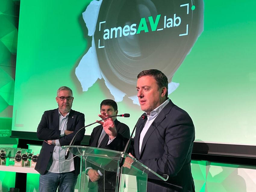 Formoso resalta na entrega do Premios AMES AV-LAB a aposta da Deputación polo talento emerxente no sector audiovisual